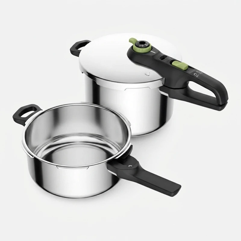 زودپز دوقلو تفال مدل Secure Trendy گنجایش 6 و 4 لیتر