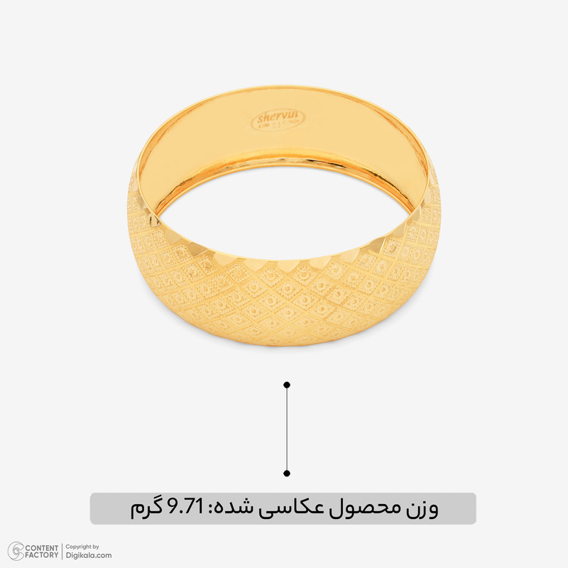 تک‌پوش طلا کم اجرت 18 عیار زنانه مایا ماهک مدل MB2128
