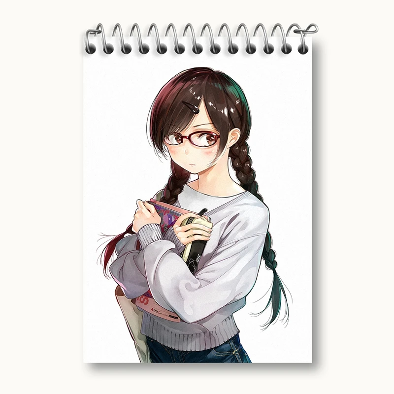 دفتر یادداشت 50 برگ خندالو مدل چیزورو انیمه کانوجو اوکاری کد 34825