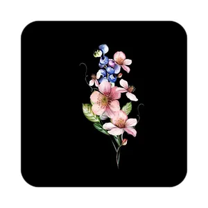 زیر لیوانی کاکتی طرح گل مدل mp19542