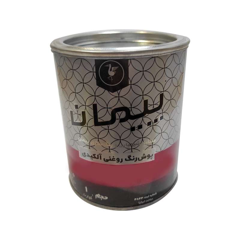 پوشرنگ روغنی آلکیدی آبی پیمان مدل P-6 حجم 1 لیتر 