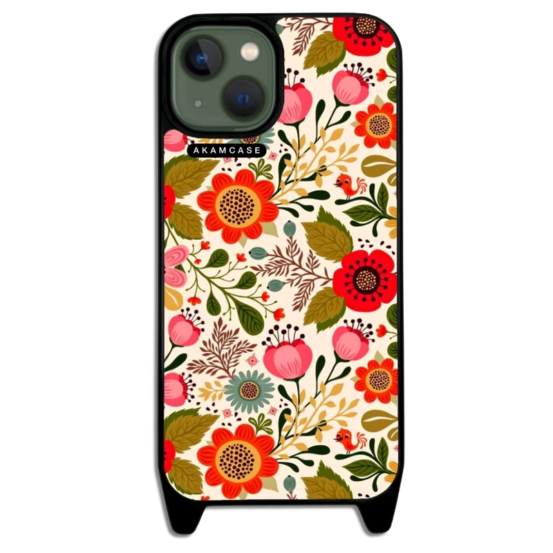 کاور آکام مدل AMCWLA13-FLOWERS6 مناسب برای گوشی موبایل اپل iPhone 13