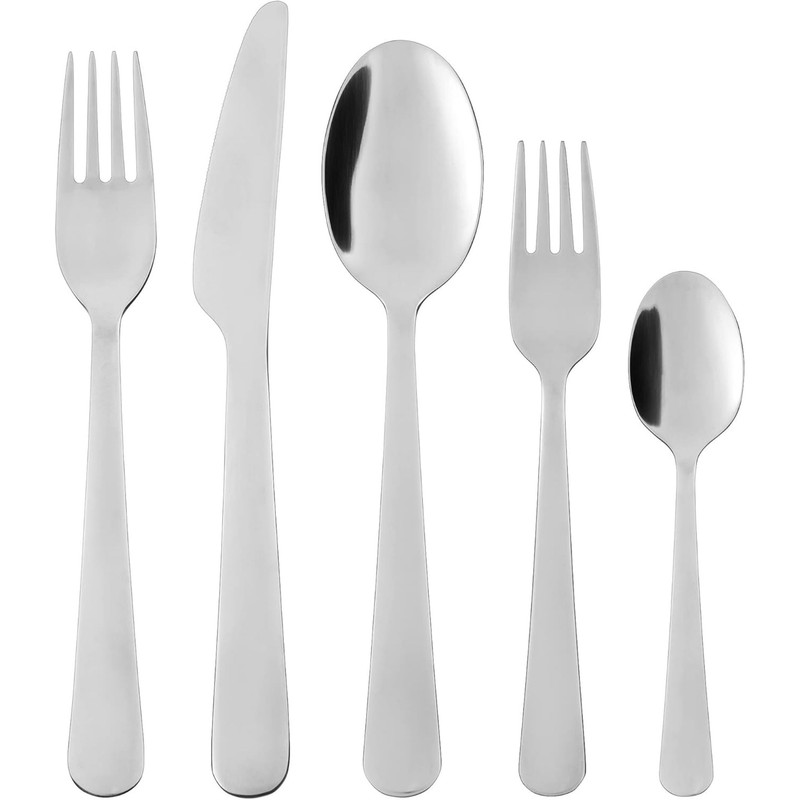 سرویس قاشق، چنگال و کارد استیل 60 پارچه ایکیا مدل ‎IK.801.886.54 مناسب برای 12 نفر