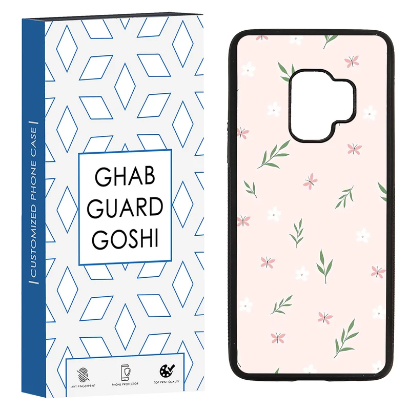 کاور قاب گارد گوشی طرح گل صورتی کد TPU-056 مناسب برای گوشی موبایل سامسونگ Galaxy S9