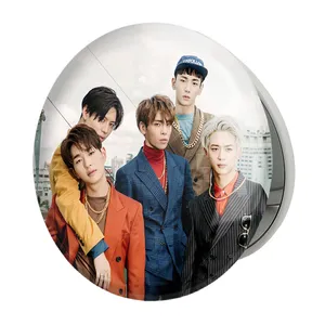 آینه جیبی خندالو طرح گروه شاینی Shinee مدل تاشو کد 12354 
