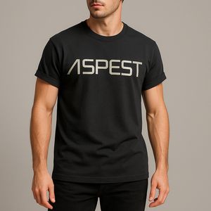 تی‌شرت آستین کوتاه مردانه اسپست مدل ASP-TBLK--D