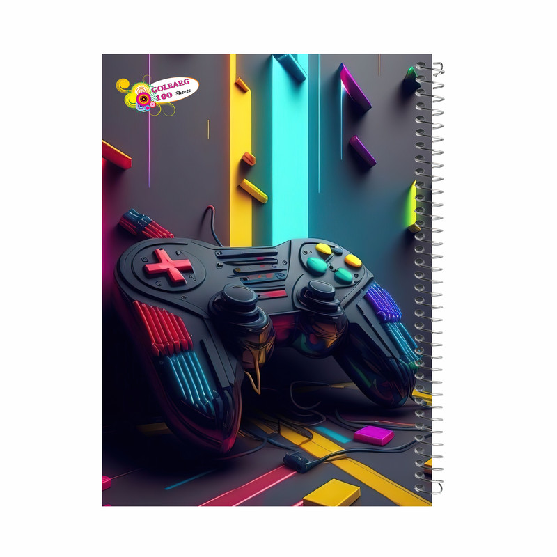 دفتر مشق 100 برگ گلبرگ مدل پسرانه کد 889