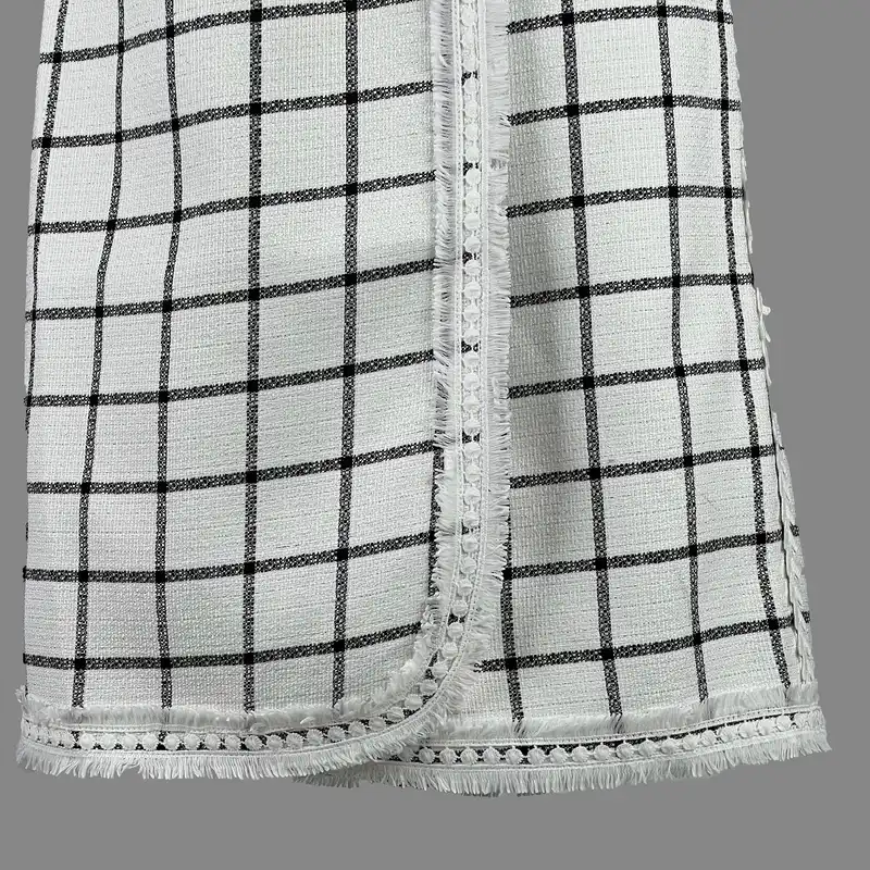 دامن زنانه مدل چهارخانه کد AK1005