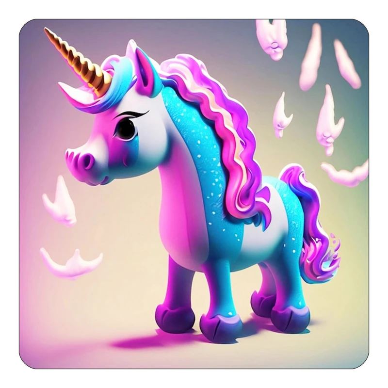 مگنت کاکتی طرح اسب تک شاخ و یونیکورن مدل mp28959