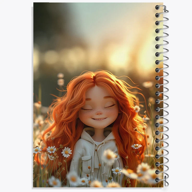 دفتر مشق 50 برگ خندالو طرح دخترانه کد F2277