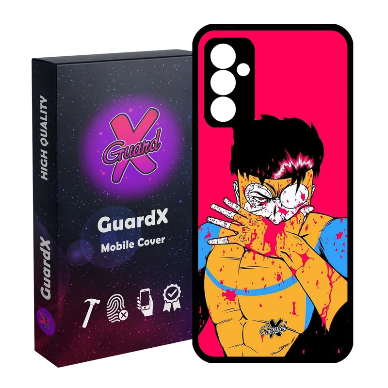 کاور گارد ایکس طرح Invincible مدل Glass10422 مناسب برای گوشی موبایل سامسونگ Galaxy A55 / A55 5G