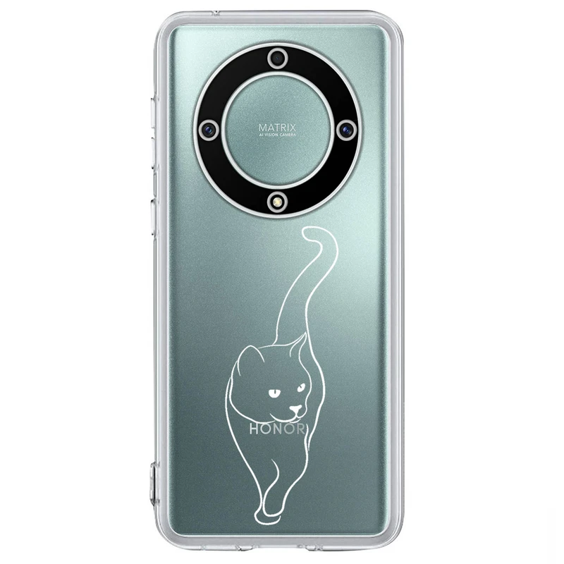 کاور مگافون طرح گربه مدل C60-W مناسب برای گوشی موبایل آنر X9A