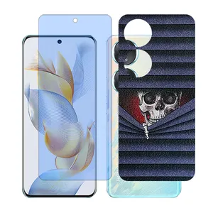 Glass together model anti blue screen protector suitable for Honor 70 mobile phone with back cover sticker