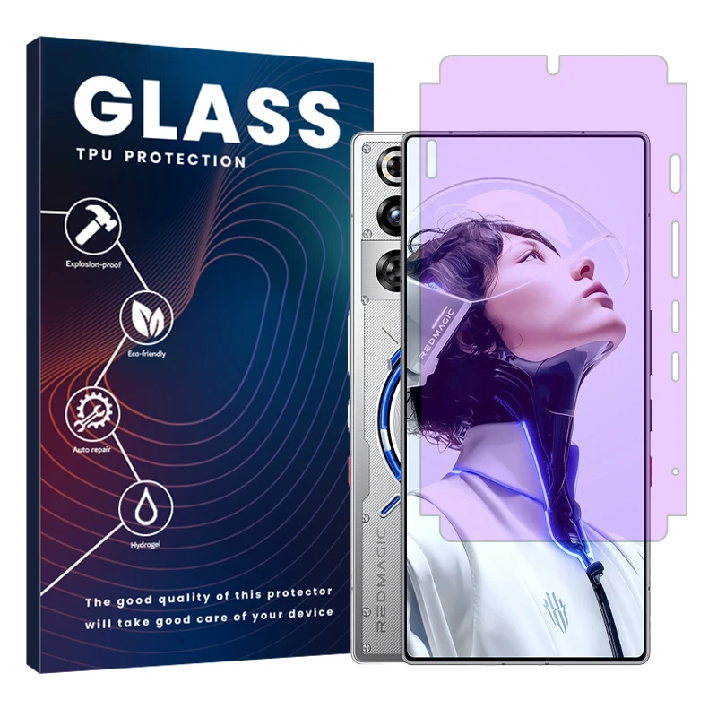 محافظ صفحه محافظ چشم گلس مدل هیدروژلی مناسب برای گوشی موبایل زد تی ای nubia RedMagic 11 Pro Plus