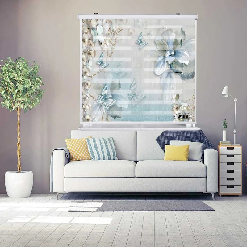 پرده زبرا زیو کد 3D1497 سایز 150x200 سانتی متر