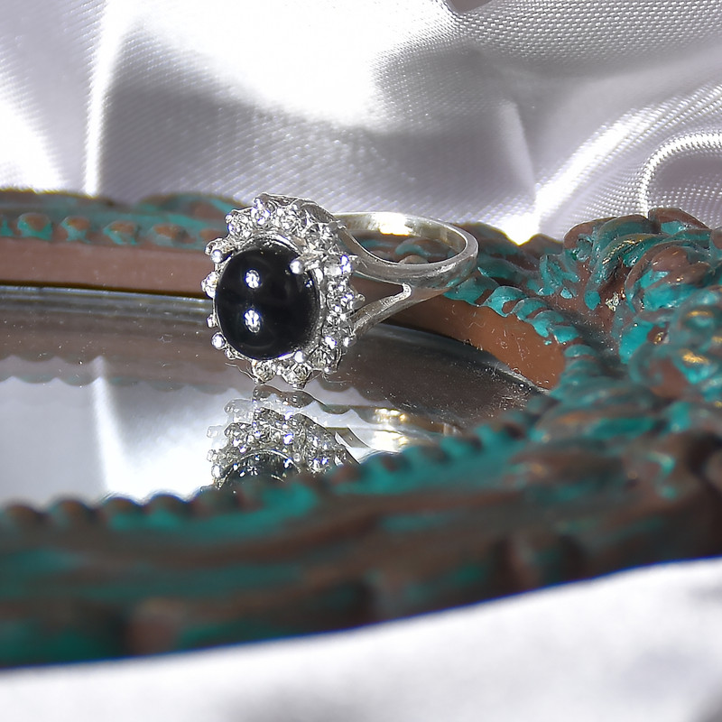 انگشتر نقره زنانه نقره جات لطفی مدل عقیق  کد ANSH08