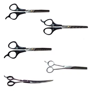 ست قیچی اصلاح موی حیوانات مدل CD-900 بسته 5 عددی