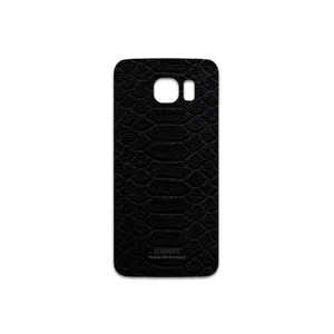MAHOOT Black-Snake-Leather Cover Sticker for Samsung Galaxy S6