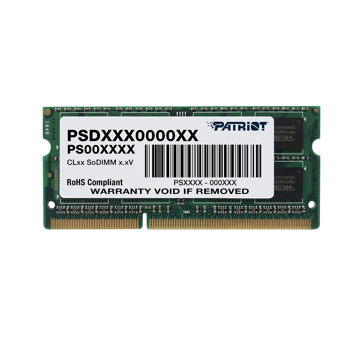رم لپ تاپ DDR3 تک کاناله 1333 مگاهرتز CL9 پتریوت مدل PC3-10600 ظرفیت 4 گیگابایت