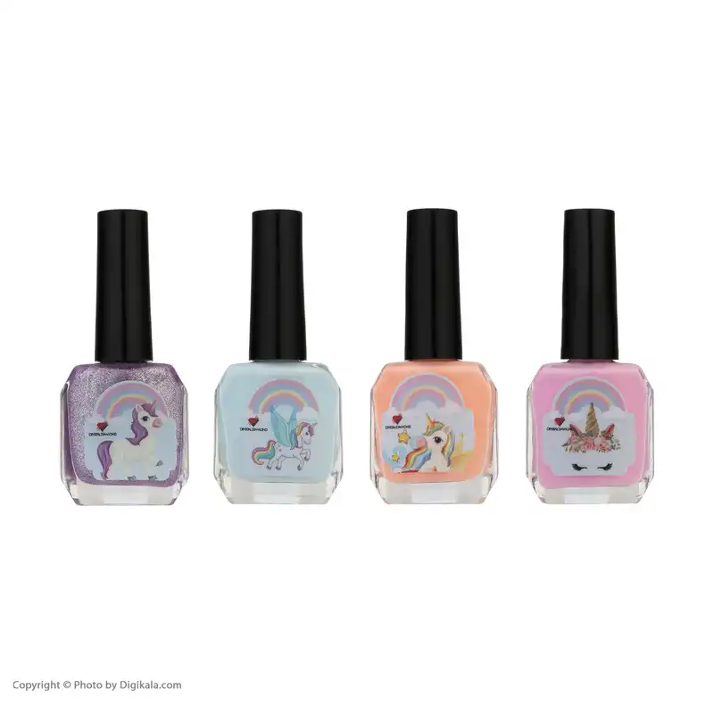لاک ناخن کریستال دایموند مدل UNICORN بسته 4 عددی