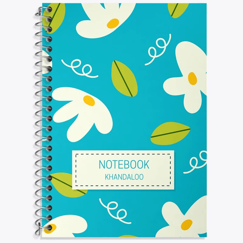 دفتر لغت 50 برگ خندالو طرح گل گلی کد N201