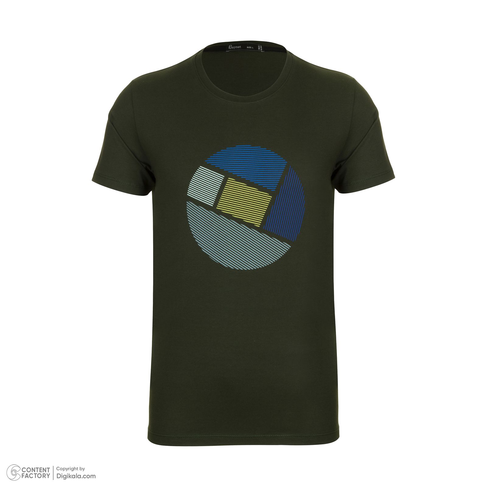 تی شرت آستین کوتاه مردانه باینت مدل 751-3 رنگ سبز -  - 3