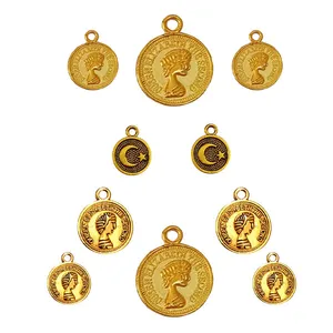 آویز دستبند مدل سکه کد AD 461  مجموعه 10 عددی