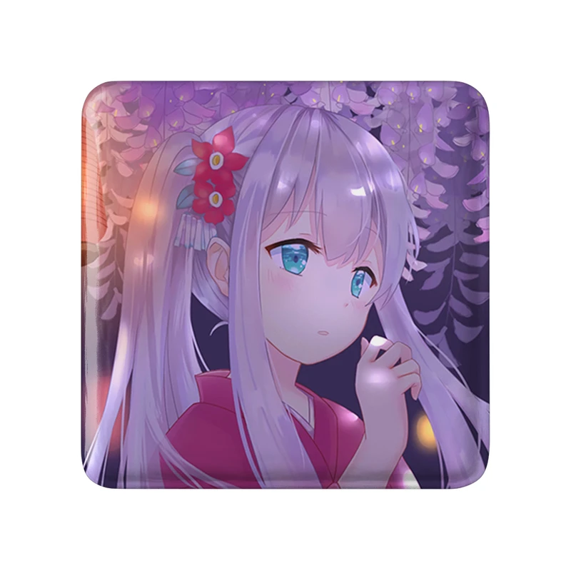 مگنت خندالو طرح ساگیری انیمه ارومانگا سنسی Eromanga Sensei  مدل مربعی کد 22686