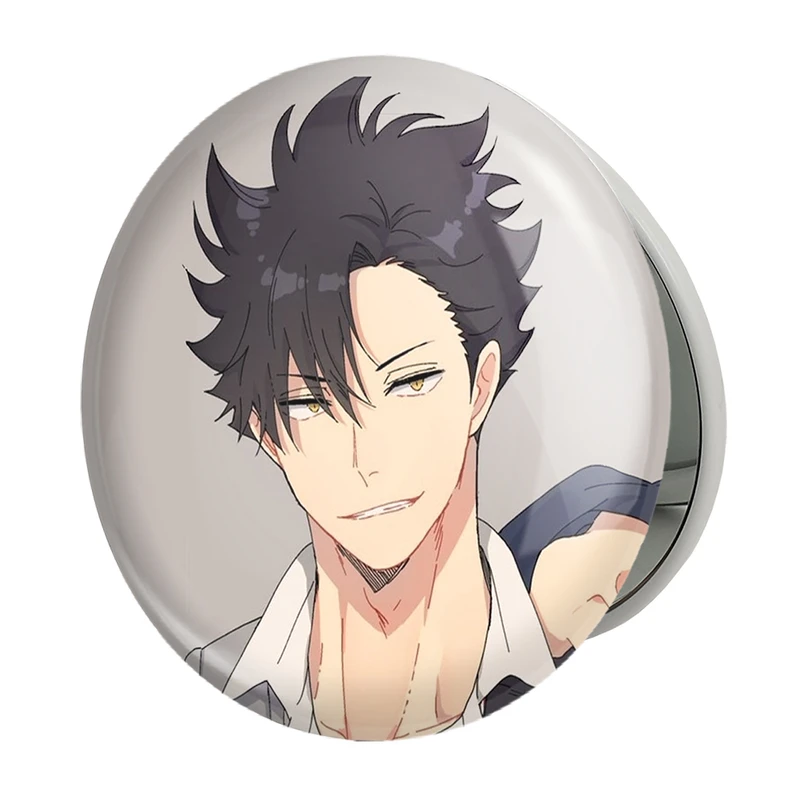آینه جیبی خندالو طرح کورو انیمه هایکیو Haikyu مدل تاشو کد 17772 
