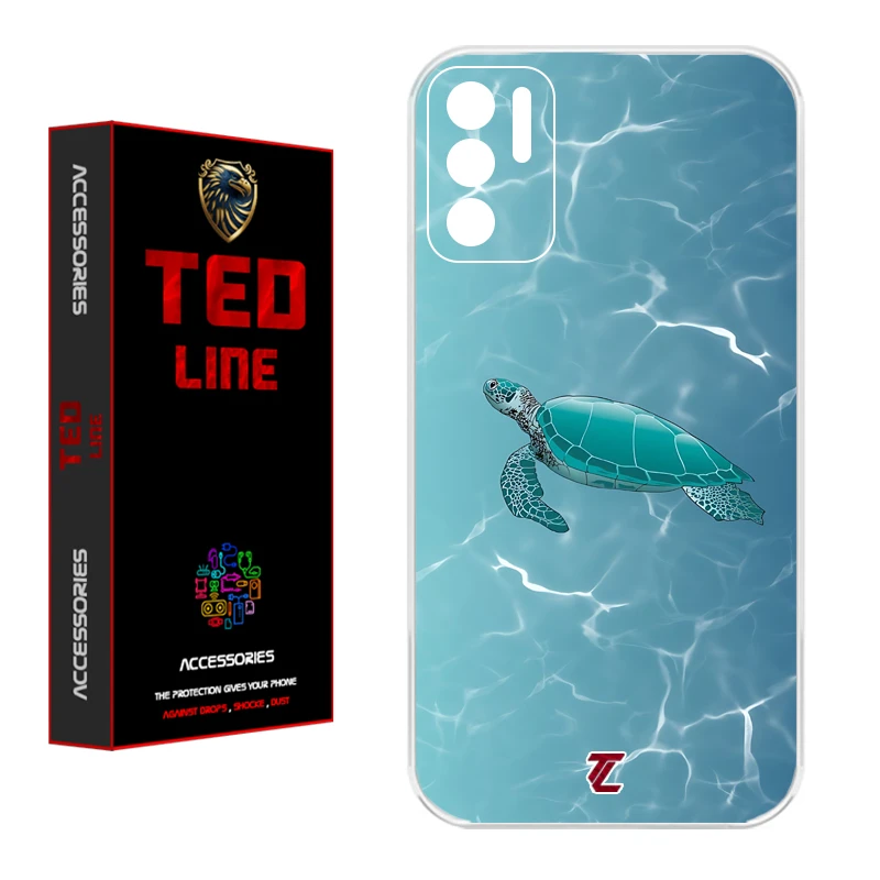 کاور تد لاین طرح لاک پشت کد 1100 مناسب برای گوشی موبایل شیائومی Poco M3 Pro / Redmi Note 10 5G