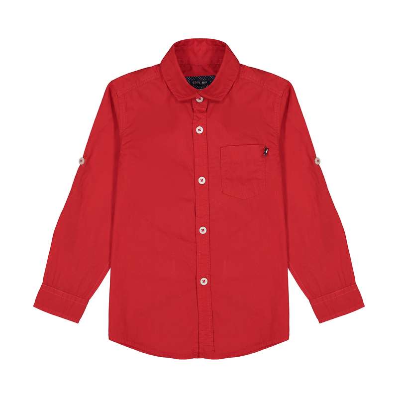 پیراهن پسرانه ال سی وایکیکی مدل 8S0960Z4-HMW-BRIGHTRED