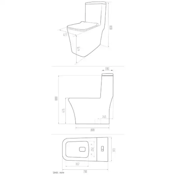 توالت فرنگی مروارید مدل آلفا 70 B