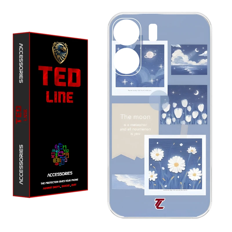 کاور تدلاین طرح بابونه کد 1203 مناسب برای گوشی موبایل شیائومی Redmi 13C / Poco C65