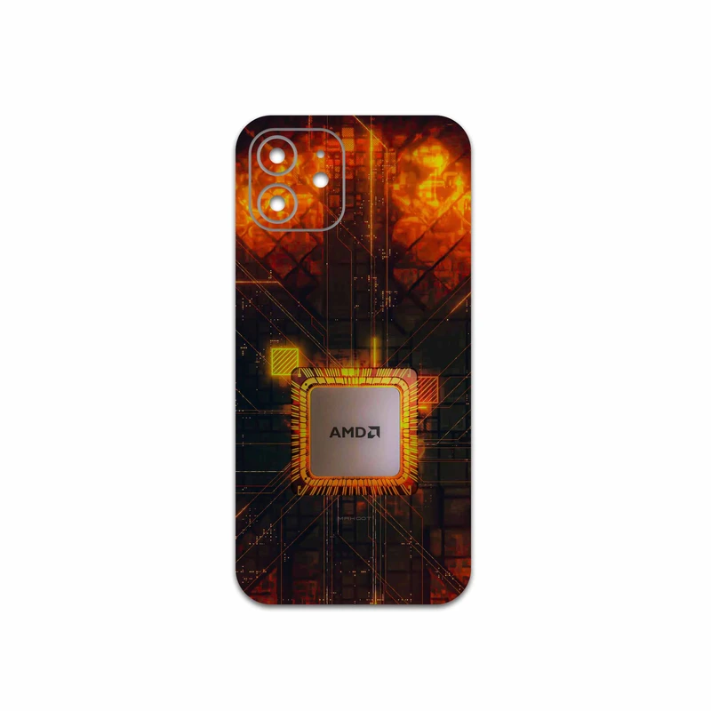 برچسب پوششی ماهوت مدل AMD Brand مناسب برای گوشی موبایل اپل iPhone 12