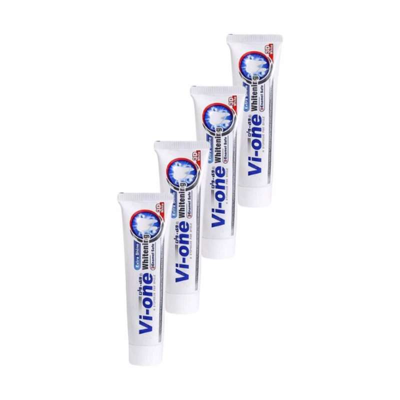 خمیر دندان وی وان مدل Whitening 3D حجم 130 میلی لیتر مجموعه 4 عددی