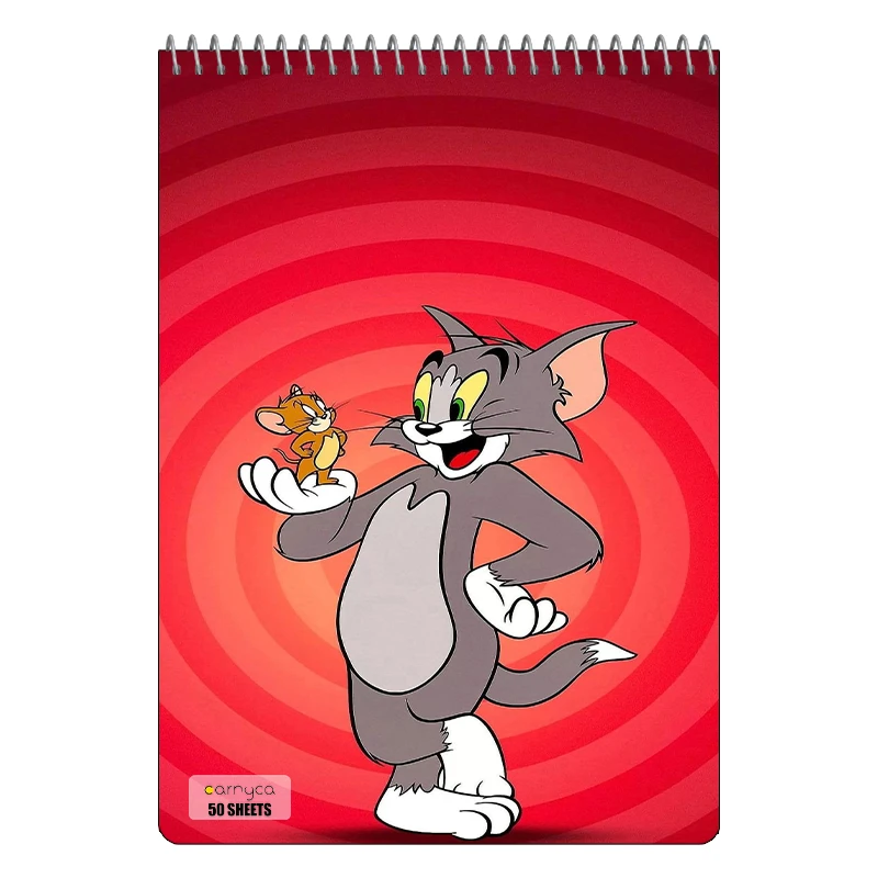 دفتر نقاشی 50 برگ سیمی کارنیکا طرح تام و جری tom & jerry کد 33843