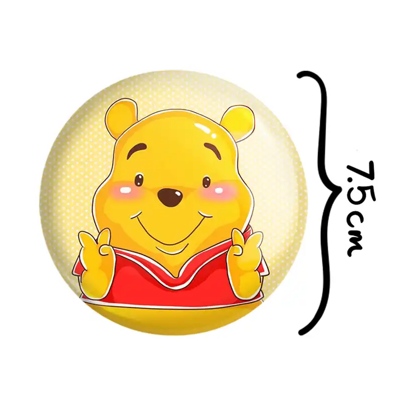 آینه جیبی خندالو طرح خرس پو Winnie The Pooh مدل تاشو کد 1598
