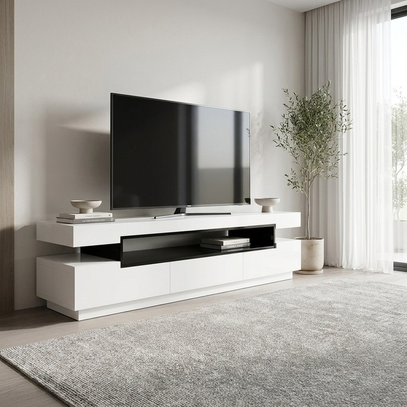 میز تلویزیون اسمردیس مدل TV201 مناسب برای تلویزیون تا 75 اینچ