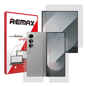 Remax HyGEL model Inner and outer transparent screen protector set suitable for Samsung Galaxy Z Fold6 mobile phone along with the back protector