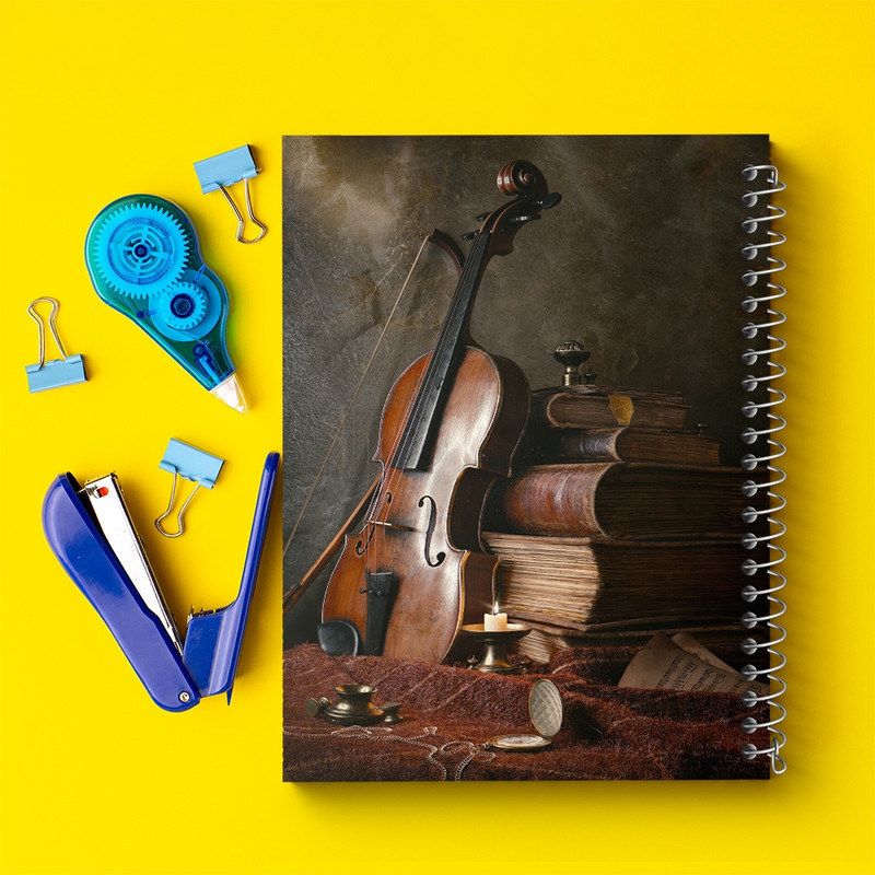 دفتر نت موسیقی 50 برگ خندالو مدل ویولن کد F318