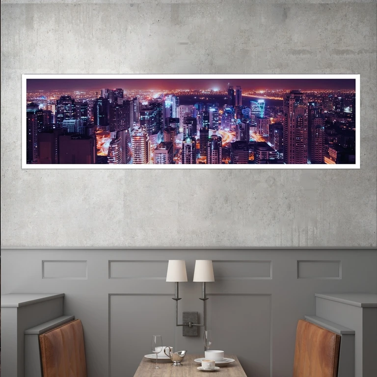 تابلو بکلیت طرح تایم لپس منظره شهری مدل کشیده W-7444