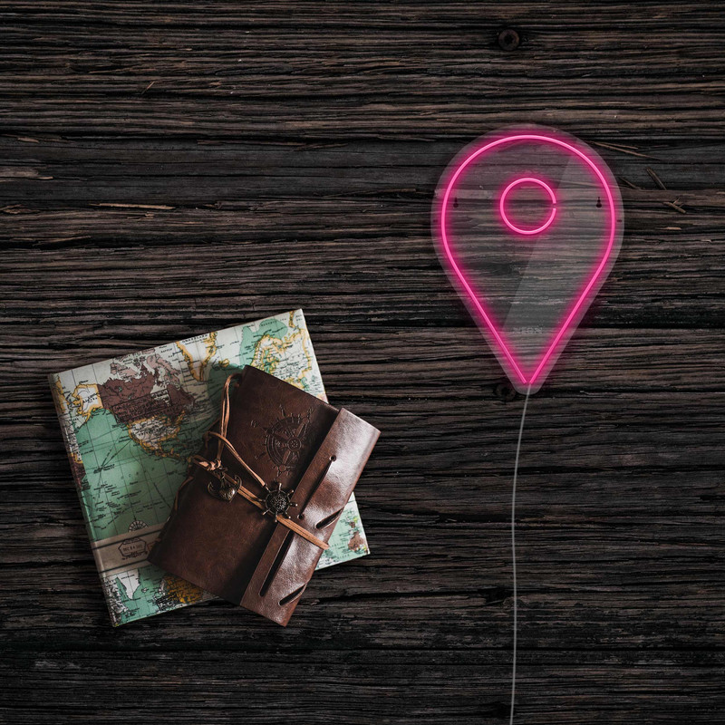 چراغ دیواری نئون دیزاین طرح Location_PN