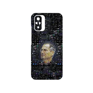 MAHOOT 2 Collage of Steve Jobs Cover Sticker for Xiaomi Redmi Note 10