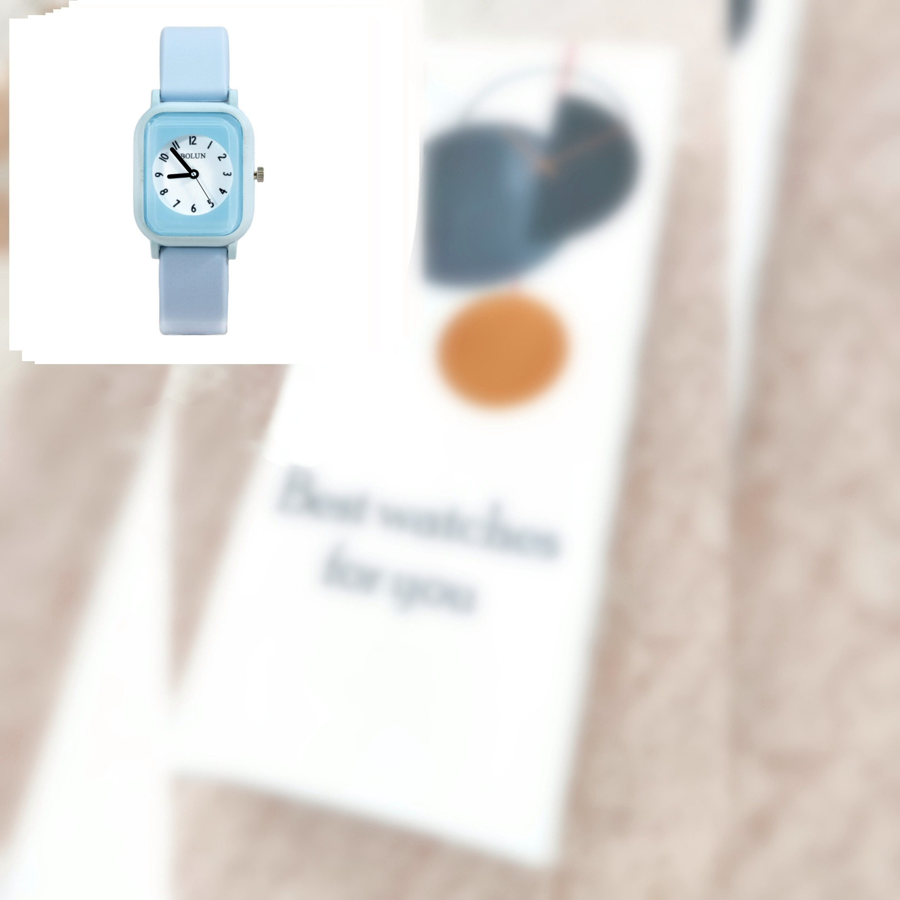 ساعت مچی عقربه ای بولون مدل بند پیو ضد حساسیت