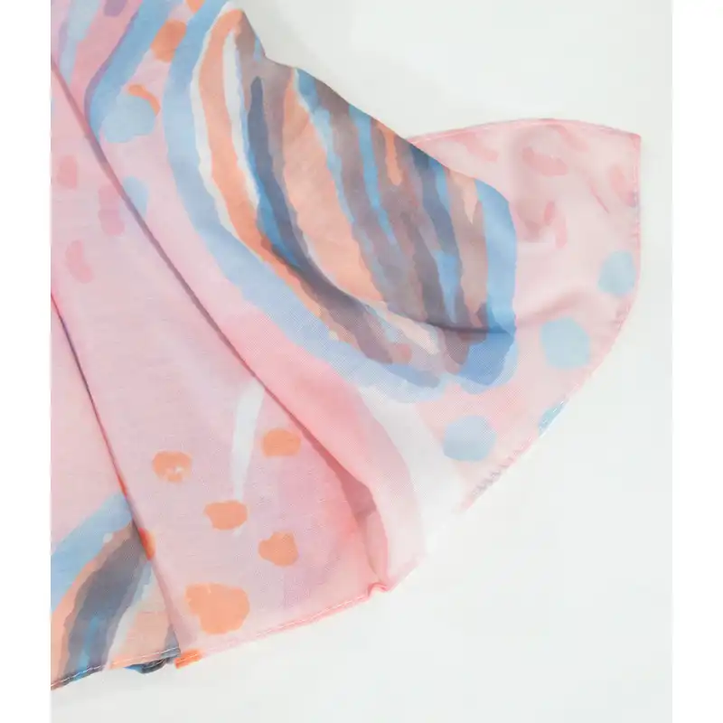 شال زنانه مدل  نخی پاستلی کد ana-2328