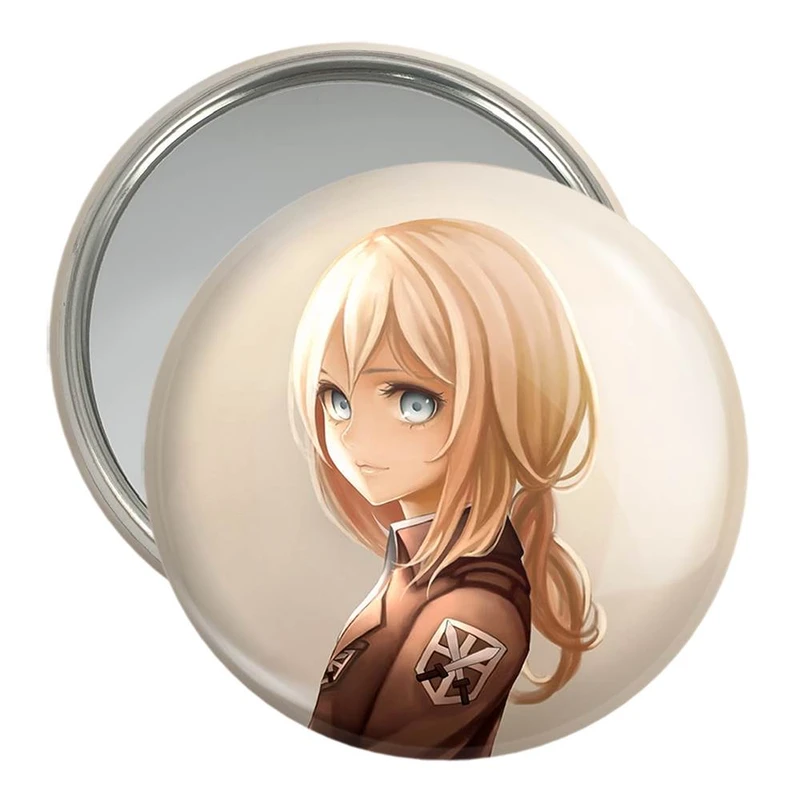 آینه جیبی خندالو مدل هیستوریا ریس انیمه اتک آن تایتان Attack on Titan کد 10984
