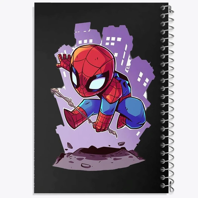 دفتر شطرنجی 50 برگ خندالو طرح مرد عنکبوتی Spider Man کد 13174