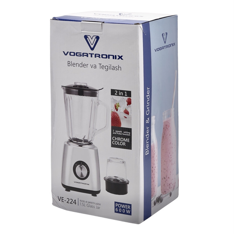 مخلوط کن و آسیاب کن 1.5 لیتری وگاترونیکس مدل VE-224