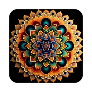 زیر لیوانی کاکتی طرح گل مدل mp17185