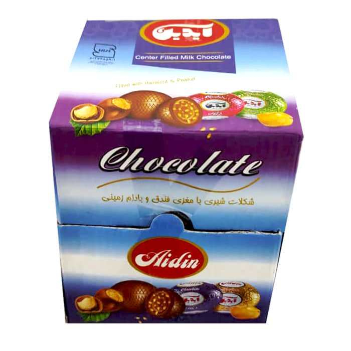 شکلات تخم مرغی با مغز فندق و بادام زمینی آیدین - 650 گرم